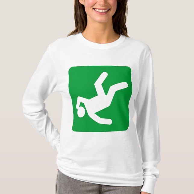 Der Fall des Menschen - grün T-Shirt (Vorderseite)