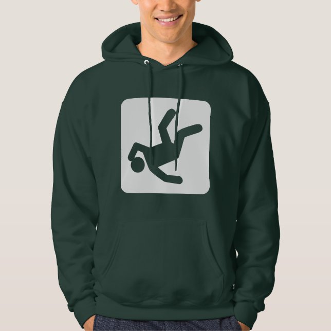 Der Fall des Menschen - weiß Hoodie (Vorderseite)