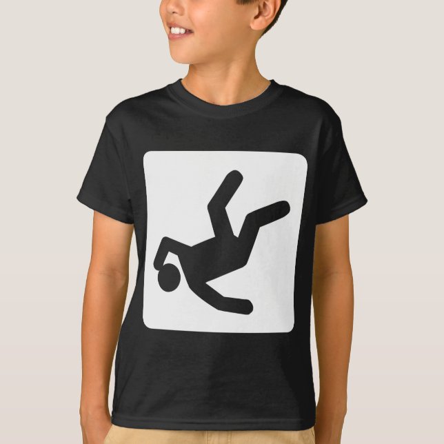 Der Fall des Menschen - weiß T-Shirt (Vorderseite)
