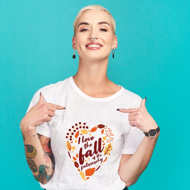 Der Fall des Niedlichen Patriarchats-Feministen T-Shirt (Von Creator hochgeladen)