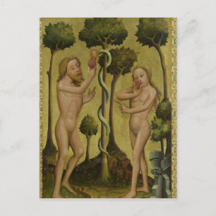 Der Fall, Details aus dem Grabow-Altarpiece Postkarte