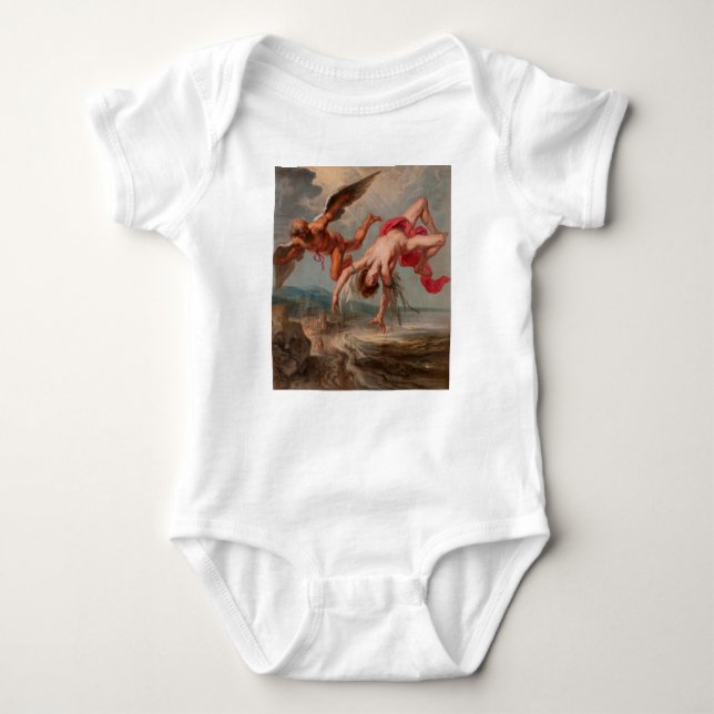 Der Fall Ikarus (von Jakob Peter Gowy) Baby Strampler (Vorderseite)