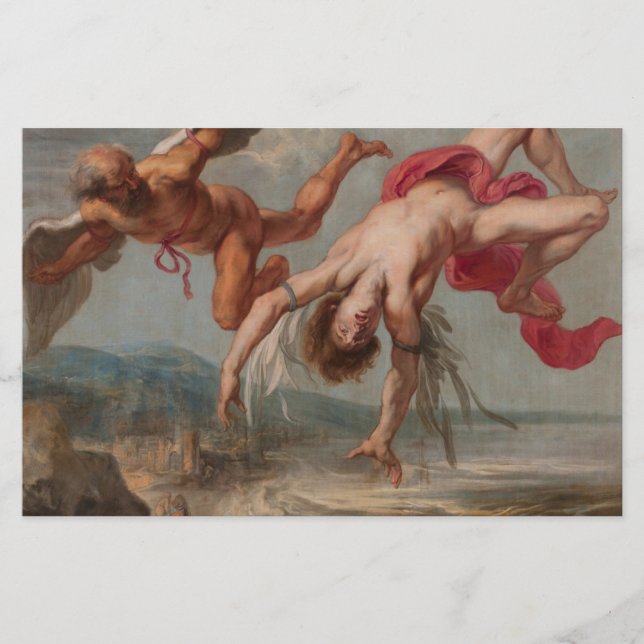 Der Fall Ikarus (von Jakob Peter Gowy) Briefpapier (Vorderseite)