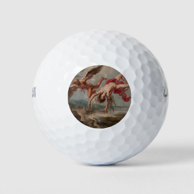 Der Fall Ikarus (von Jakob Peter Gowy) Golfball (Vorderseite)