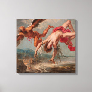 Der Fall Ikarus (von Jakob Peter Gowy) Leinwanddruck