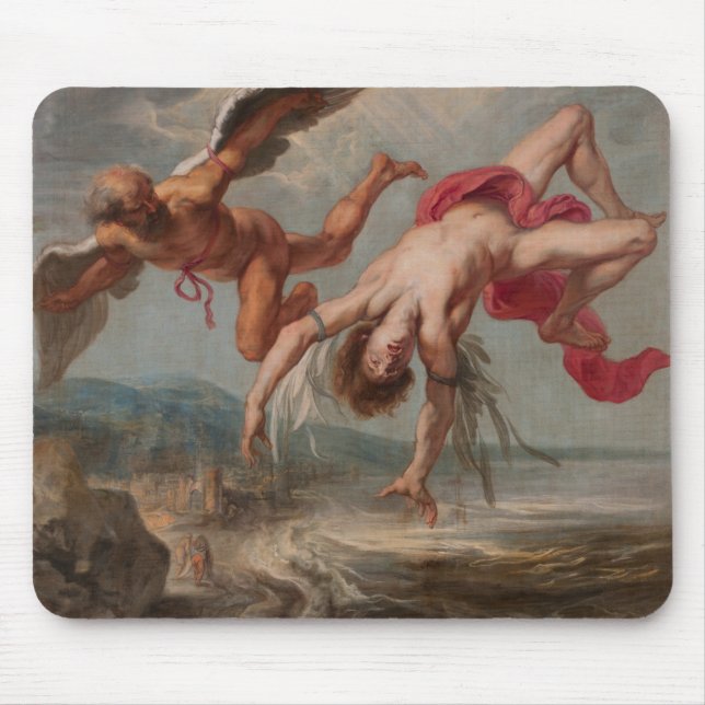 Der Fall Ikarus (von Jakob Peter Gowy) Mousepad (Vorne)