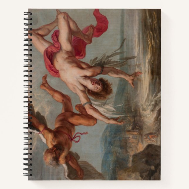 Der Fall Ikarus (von Jakob Peter Gowy) Notizbuch (Vorderseite)