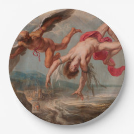 Der Fall Ikarus (von Jakob Peter Gowy) Pappteller