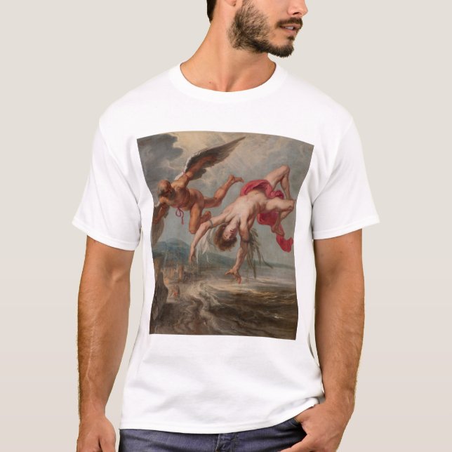 Der Fall Ikarus (von Jakob Peter Gowy) T-Shirt (Vorderseite)