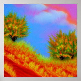 Der Fall in der Wolkenposter Poster