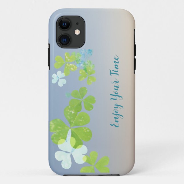 Der Fall iPhon: Moderne grüne Blüte Case-Mate iPhone Hülle (Rückseite)