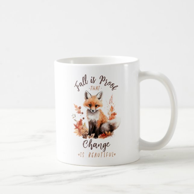 Der Fall ist ein Beweis dafür, dass Veränderung sc Kaffeetasse (Rechts)