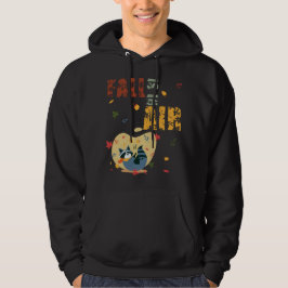 Der Fall ist in Luft mit schwindendem Raccoon Hoodie