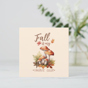 Der Fall ist meine Lieblingsfarbe - Pilze und Blät