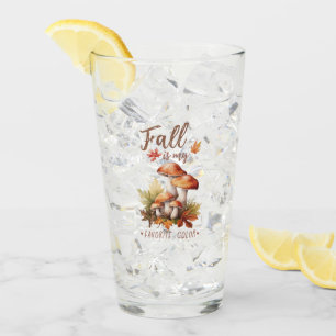 Der Fall ist meine Lieblingsfarbe - Pilze und Blät Glas