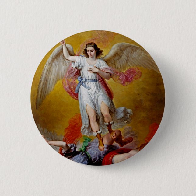 Der Fall Lucifers durch Antonio Maria Esquivel Button (Vorderseite)