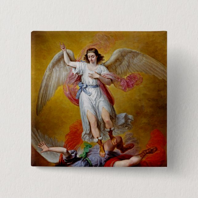 Der Fall Lucifers durch Antonio Maria Esquivel Button (Vorderseite)