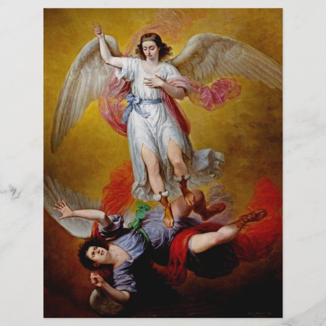 Der Fall Lucifers durch Antonio Maria Esquivel Flyer (Vorne)