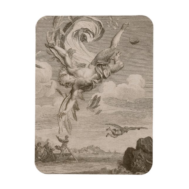 Der Fall von Icarus, 1731 (Gravieren) Magnet (Vertikal)