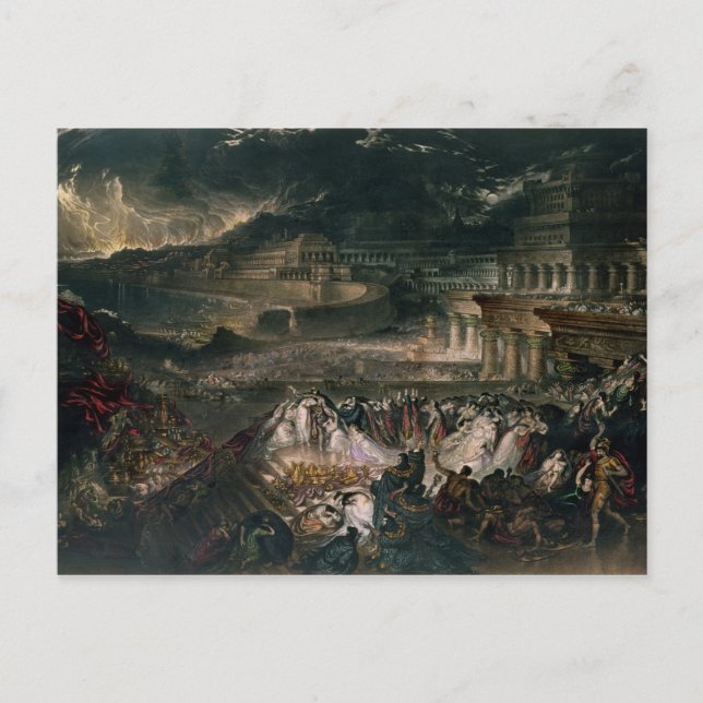 Der Fall von Nineveh Postkarte (Vorderseite)