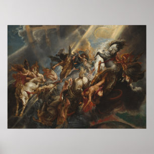 Der Fall von Phaeton - Rubens Mythologie Kunst dru Poster