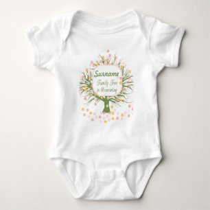 Der Familienbaum blüht Baby Strampler
