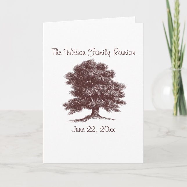 Der Familienbaum Einladung (Vorderseite)