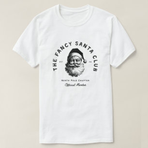 „Der Fancy Santa Club“ - Weihnachts-Kunstposter T-Shirt