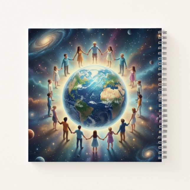 "Der fantastische Wald - Fantasievolle Reisen" Notizbuch (Rückseite)