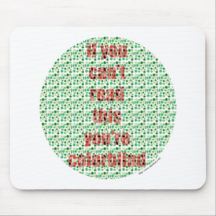 Der farbenblinde Test Mousepad