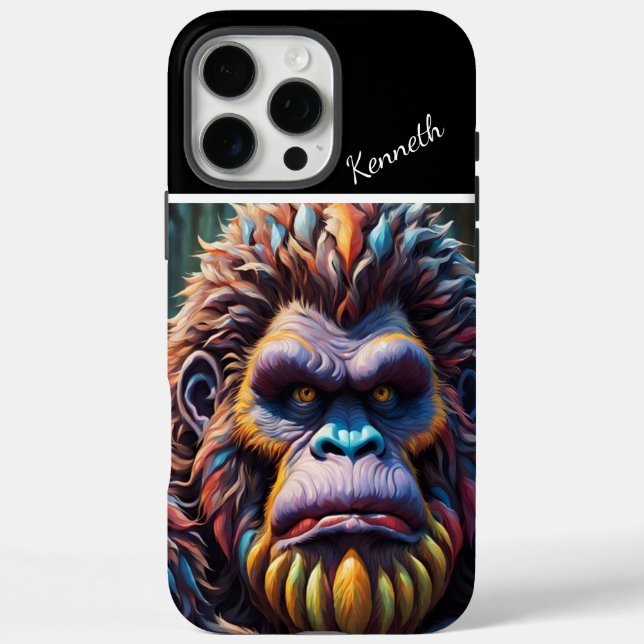 Der farbenfrohe Blick auf Bigfoot iPhone 16 Pro Max Hülle (Rückseite)