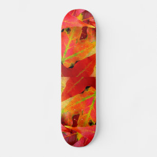 Der farbenfrohe Herbst lässt nach. Skateboard