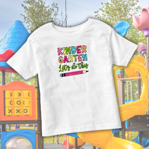 Der farbenfrohe Kindergarten Lasse das tun - Erste Kleinkind T-shirt