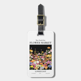 Der farbenfrohe New Yorker City Blume Market Lower Gepäckanhänger