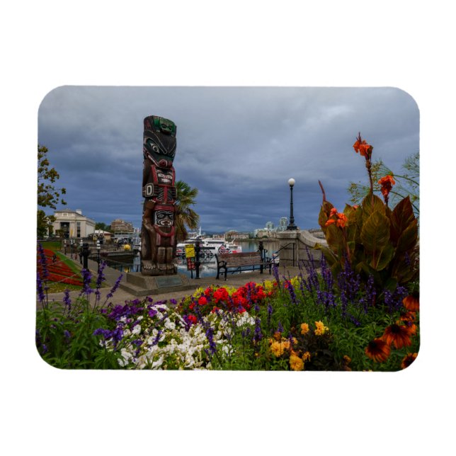 Der farbenfrohe Victoria Harbour Magnet (Horizontal)