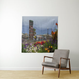 Der farbenfrohe Victoria Harbour Wandteppich
