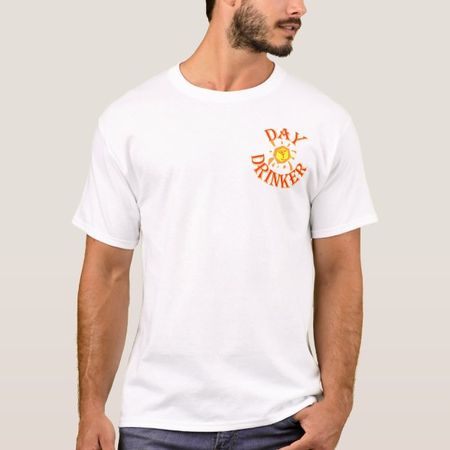 Der farbige T - Shirt DayDrinker Männer (Vorderseite)