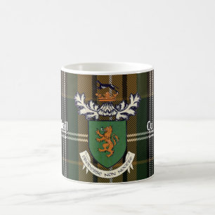 Der Farrell Clan von Irland-Wappen u. Tartan Kaffeetasse