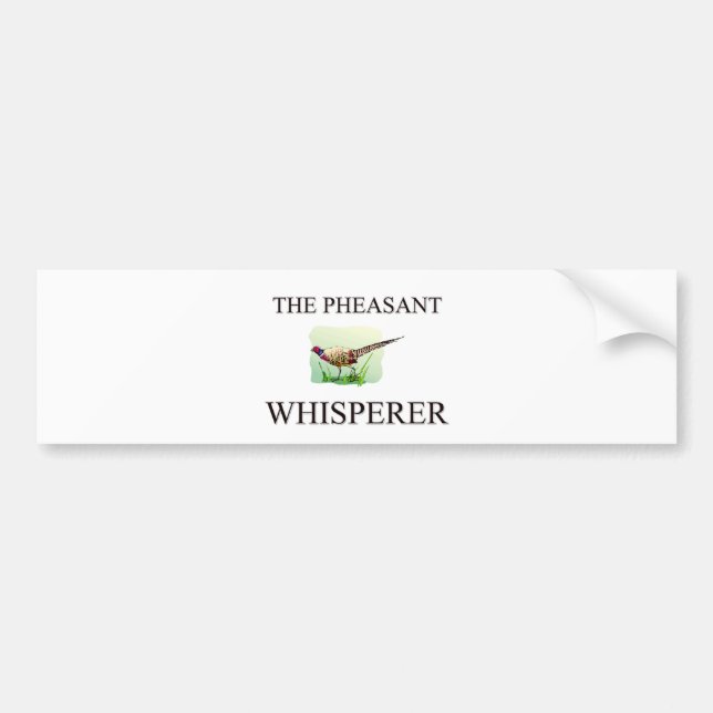 Der FasanWhisperer Autoaufkleber (Vorne)