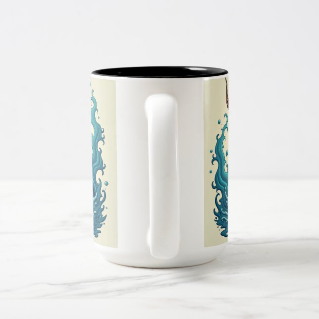 Der faszinierende Prin Zweifarbige Tasse (Henkel)