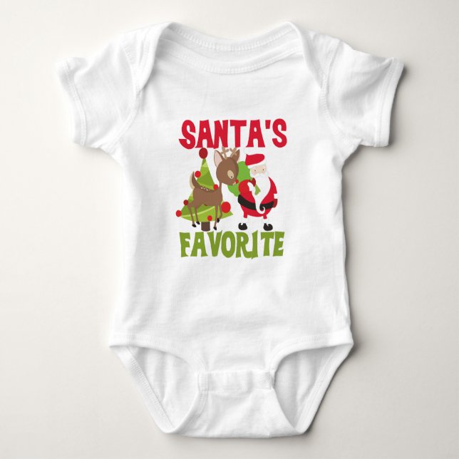 Der Favorit des Weihnachtsmanns Baby Strampler (Vorderseite)