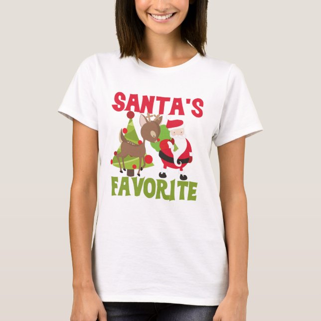 Der Favorit des Weihnachtsmanns T-Shirt (Vorderseite)