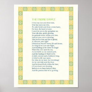 Der Fee-Tanz - Ein schönes Liebe-Gedicht - Drucken Poster