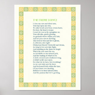 Der Fee-Tanz - Ein schönes Liebe-Gedicht - Drucken Poster