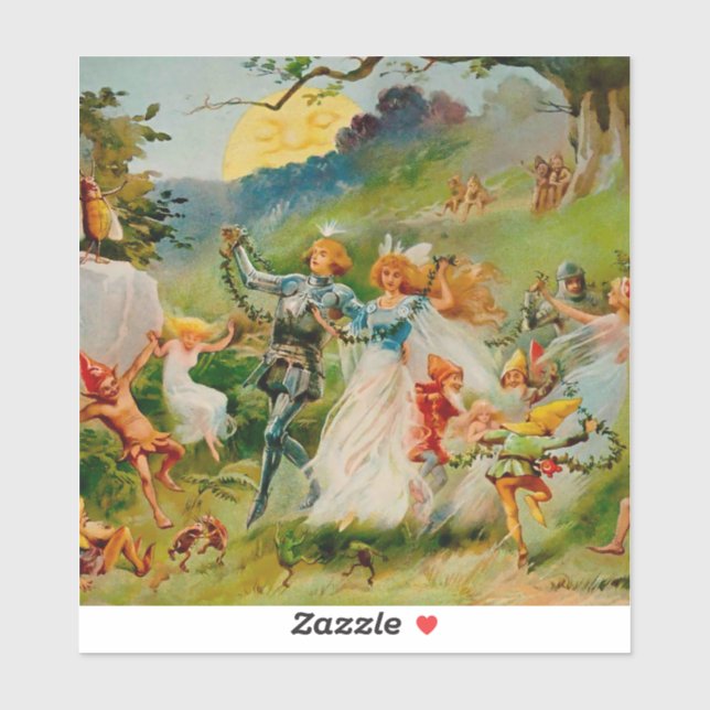 „Der Feentanz“ von ES Hardy Aufkleber (Blatt)