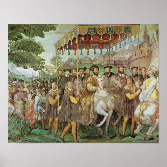 Der feierliche Eingang des Kaisers Charles V. Poster (Vorne)