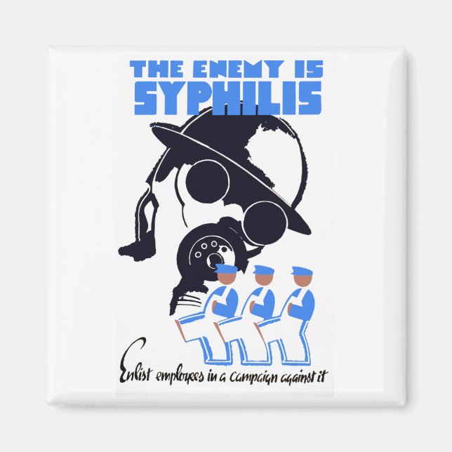 Der Feind ist Syphilis Magnet (Vorne)
