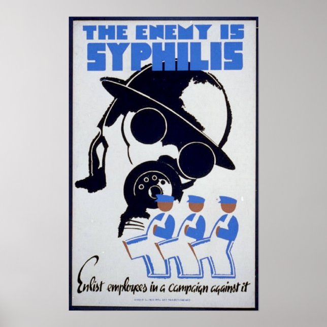 Der Feind ist Syphilis Poster (Vorne)