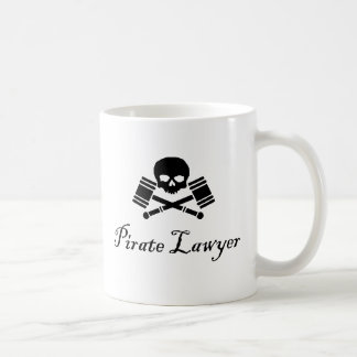 Der feindliche Piraten-Rechtsanwalt übernehmen Kaffeetasse