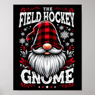 Der Feldhockey-Gnom passende familienweihnachten P Poster